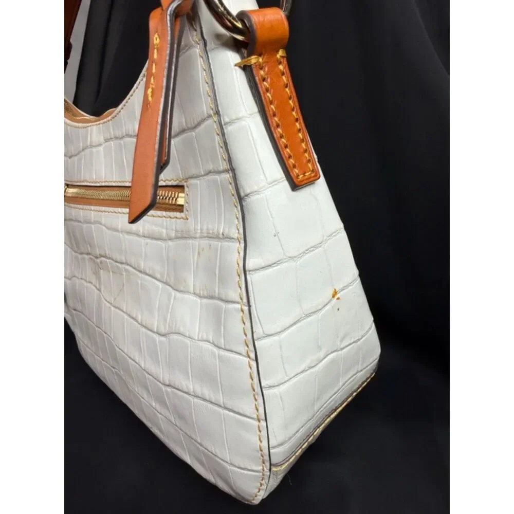 Dooney & Bourke Croco Embossed Small Kiley Hobo Bag READ CONDITION - Picture 12 of 12